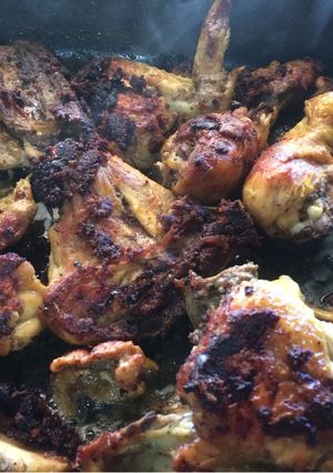 Una foto de Pollo al mojo de ajo a vapor