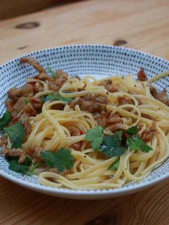 Recipe Thai style pork pasta which Delicious