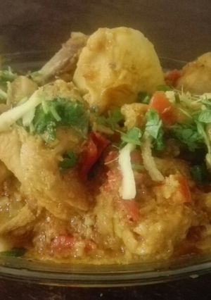 A picture of Chicken karahi.