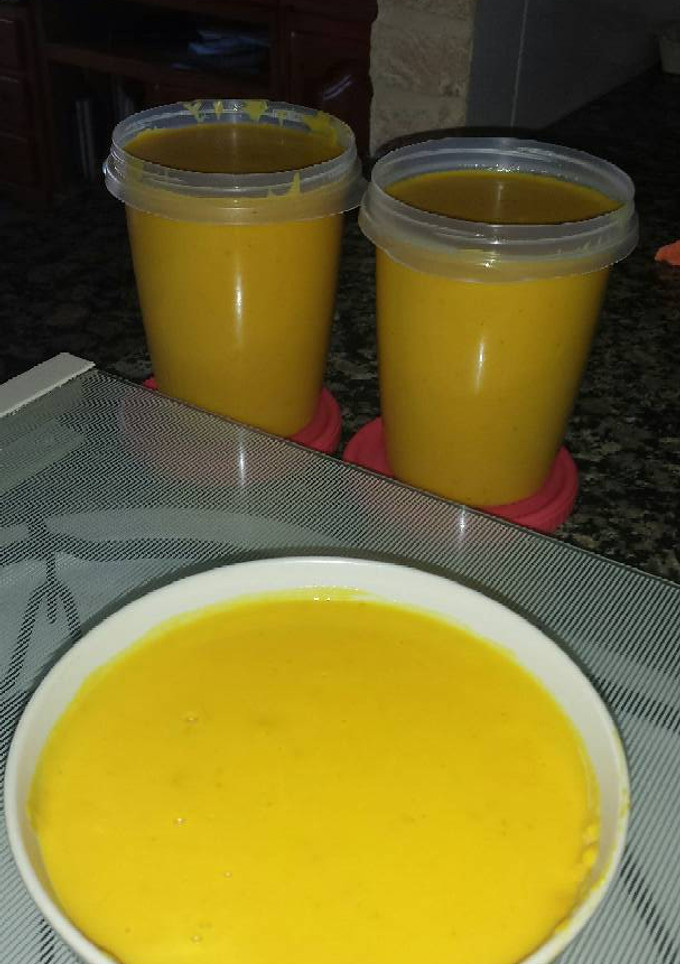 Una foto de Crema de calabaza 