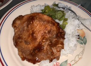 Hình của món Sườn cốt lết ram CocaCola.