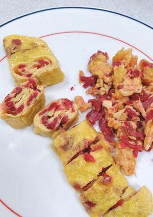 火龍果煎蛋 的食譜成品照片