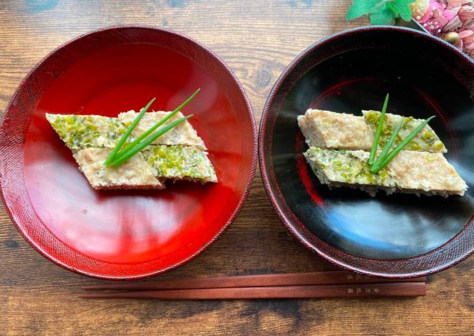 Японский куриный цукуне (куриный пирог)