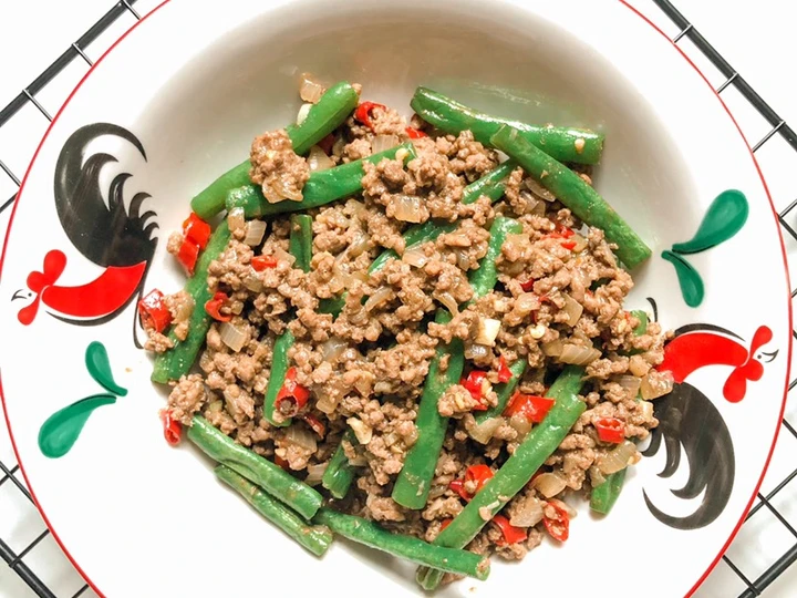 Cara Sederhana Menyiapkan Resep  Buncis Cah Daging yang Lezat Sekali, Enak Banget
