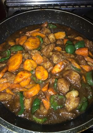 A picture of Chinese browned fish fillet.