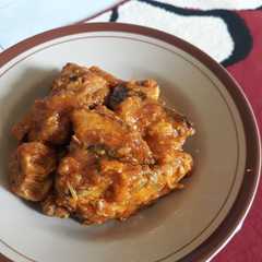 A picture of Ayam bakar.