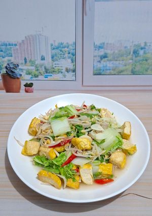 Foto resep Tumis Tahu Toge & Sawi
