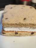 Sándwich de galletas cookies y helados de nata