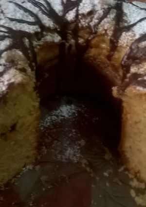 Una foto de Torta de manzana y zapallito verde