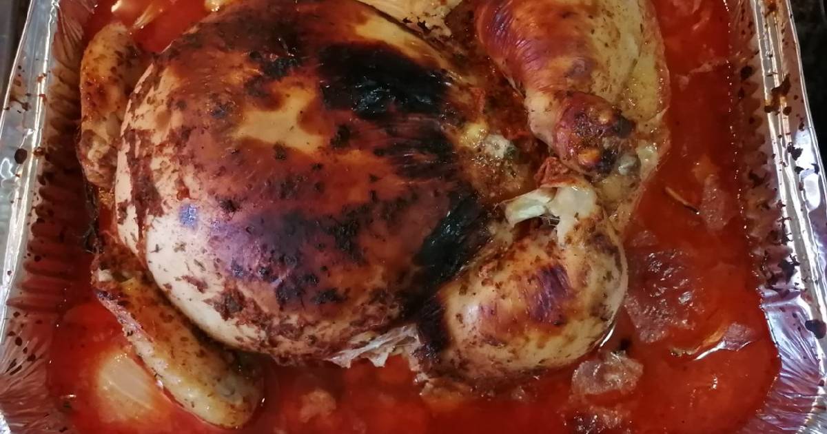 Pollo entero relleno Receta de Franny- Cookpad