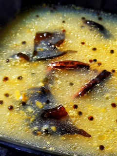 A picture of Raw mango rasam.
