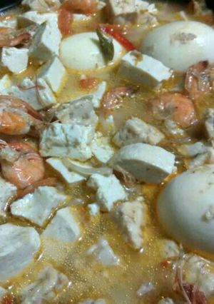 Foto resep Kotokan tahu tempe telur udang
