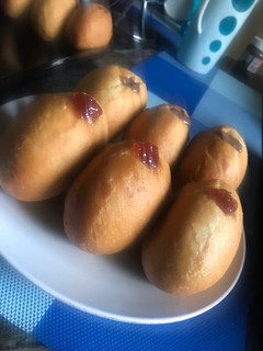 A picture of Filled doughnuts.