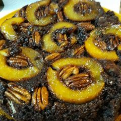Peach Upside-down Cake A picture of Peach Upside-down Cake.