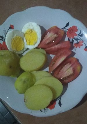 Foto resep Menu kentang dan telur tanpa minyak