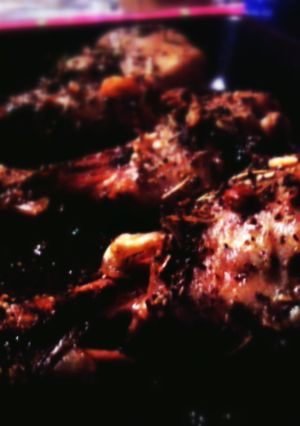 A picture of Oven Roasted Herbed Chicken.