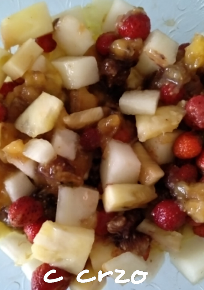 Una foto de Macedonia con melón