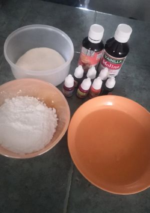 Una foto de Formas de merengue de vainilla y plátano