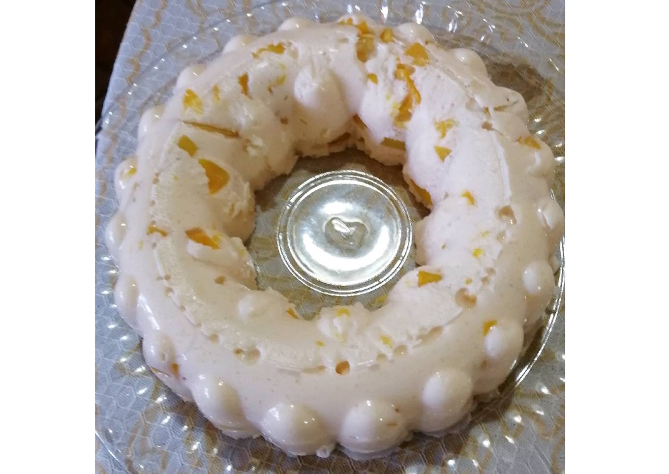 Gelatina de yogurt sabor durazno