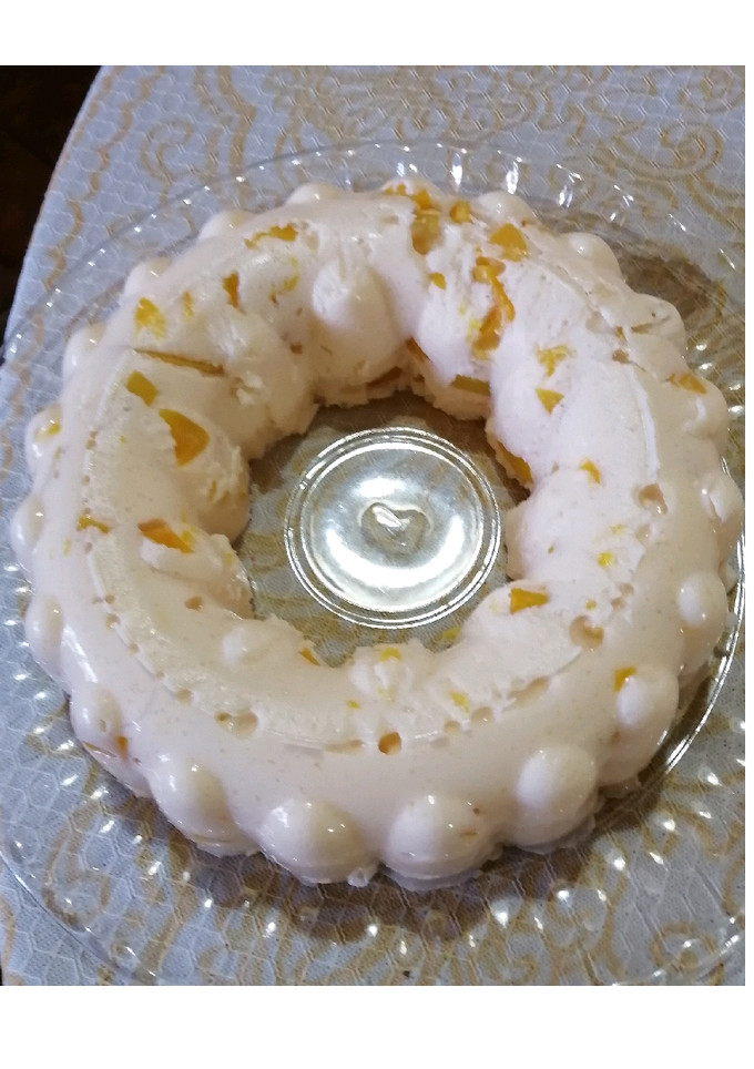 Una foto de Gelatina de yogurt sabor durazno