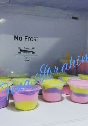 Foto resep Es Krim Pelangi enak simple