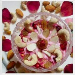 A picture of Beetroot and Dates Shrikhand.