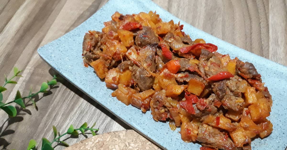 Resep OSENG DAGING KENTANG PEDAS oleh Bulbul Kitchen 🍅 Cookpad