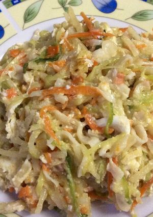 Foto principal de Revuelto en juliana con cangrejo 🥕🍳🦀