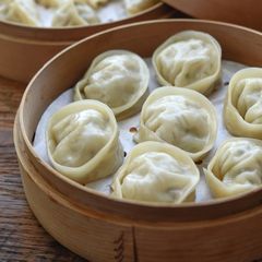 A picture of Mandu (Korean Dumplings).