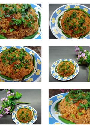 A picture of Spicy Pulao😋😋.