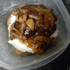 A picture of Mushroom Burger Manhattans.