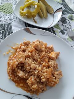 Tarhonyás hús recept fotója