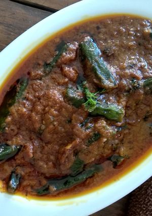 A picture of Bhindi Punjabi Masala.