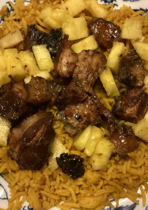 A picture of California Farm Coconut Pineapple Pork.