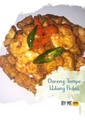 Foto resep Osreng Tempe Udang Pedas