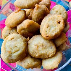 A picture of Maash daal Barey for mix plate (dumplings for mix plate).