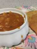 Aloo tarkari with aloo wali puri