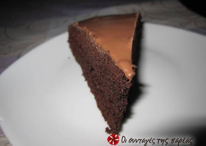 κύρια φωτογραφία συνταγής Κέικ σοκολατένιο με σοκολάτα