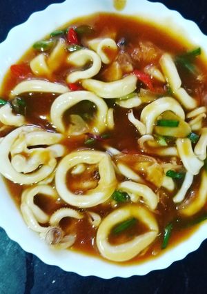Foto resep Cumi cumi asam manis pedas
