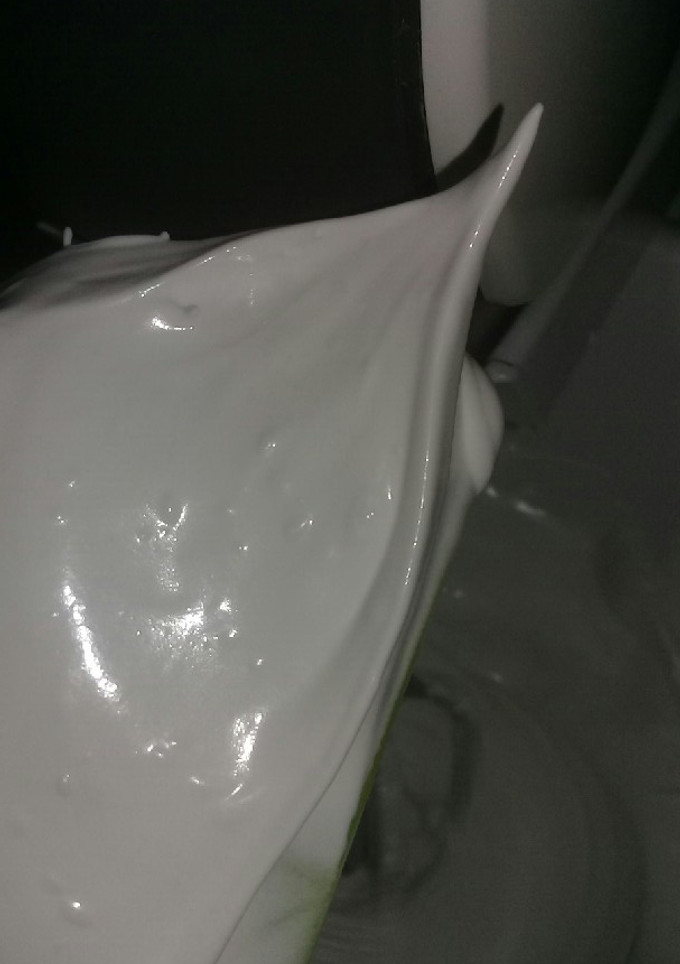 Una foto de Merengue suizo con ayuda del micro😰