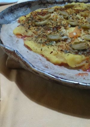 Una foto de Pizza de sobras (vegan/oil-free)!