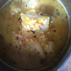 A picture of Bottle gourd moong daal.