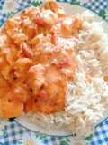 Strogonoff de frango e bacon