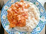 Strogonoff de frango e bacon