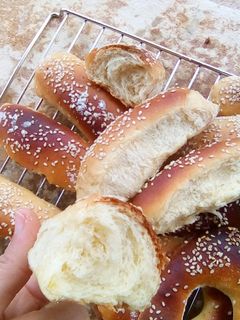صورة لوصفة الخبز بحليب (صمون)