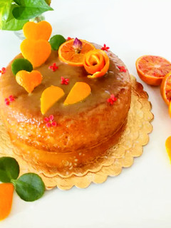عکسی از دستور کیک پرتقالی با سس