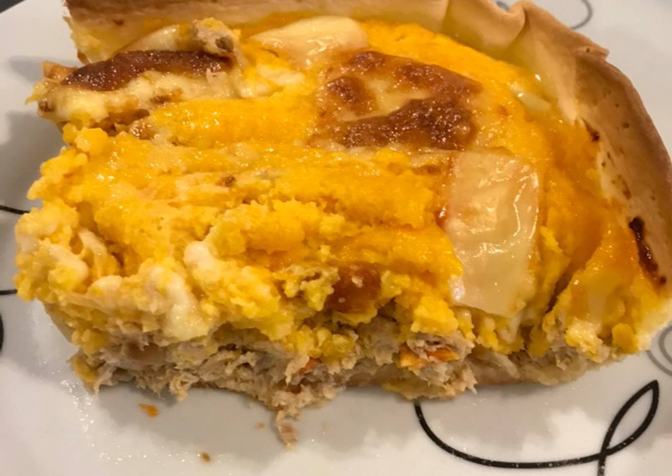 Tarta de atún y calabaza