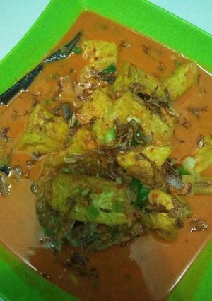Foto resep Sayur Tahu Kuah Santan