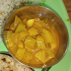 A picture of Bottle gourd vegetable.