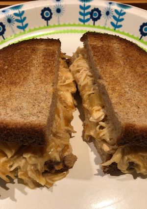 A picture of Crockpot Hot Chicken Sandwiches.
